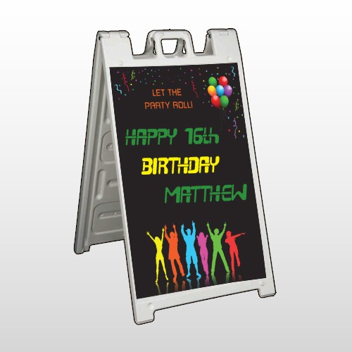 Silhouette Party 187 A Frame Sign