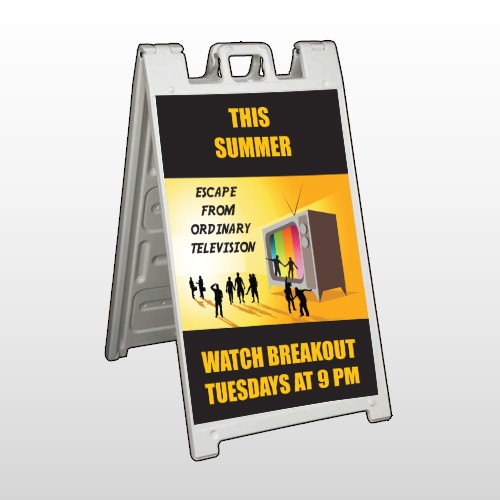 Television 525 A Frame Sign