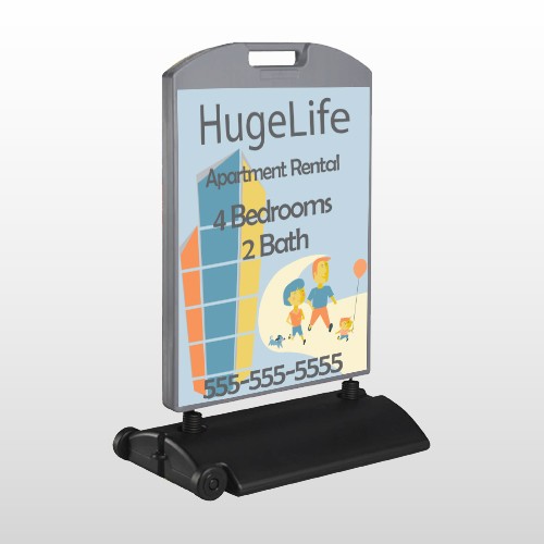 Apartment Building 29  Wind Frame Sign