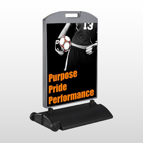 Black 53 Wind Frame Sign