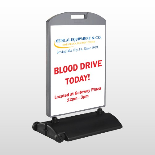 Blood Drive 330 Wind Frame Sign