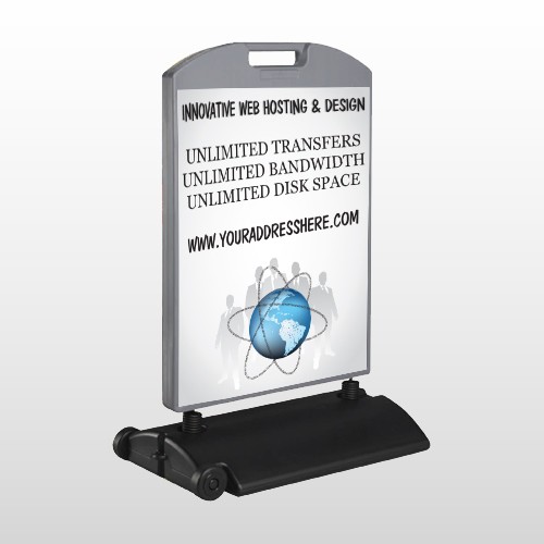 Business Global 438 Wind Frame Sign