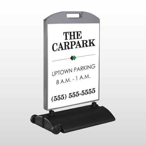 Car Park 122 Wind Frame Sign