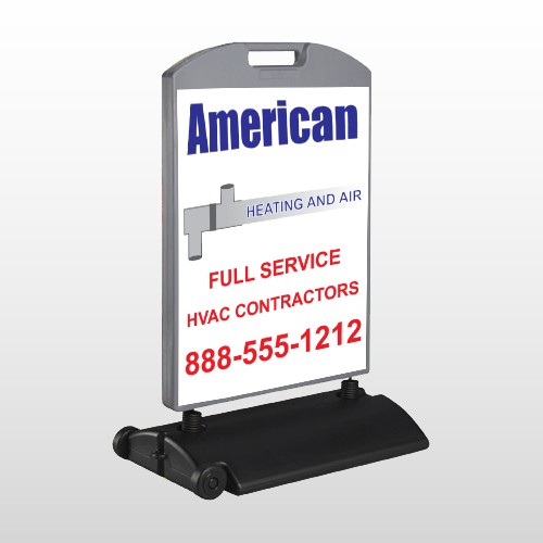 Construction 243 Wind Frame Sign