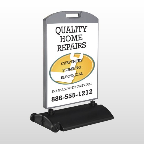 Construction 244 Wind Frame Sign