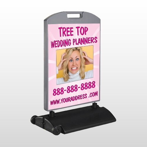 Crazy Wedding 411 Wind Frame Sign