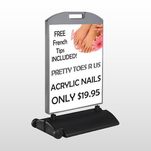 Floral Pedicure 293 Wind Frame Sign