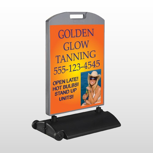 Golden Glow 491 Wind Frame Sign