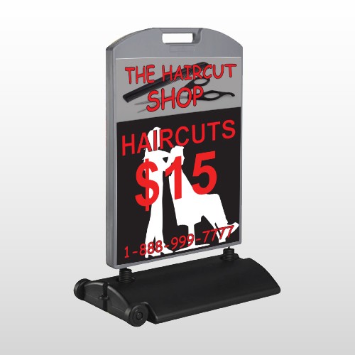 Haircut Scissors 644 Wind Frame Sign