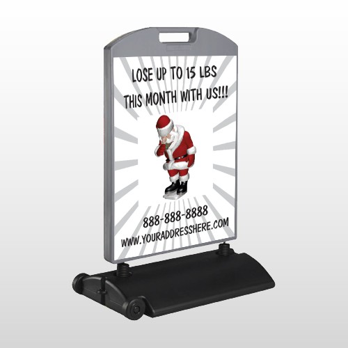 Health Santa 402 Wind Frame Sign