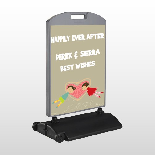 Heart Cartoon 06 Wind Frame Sign