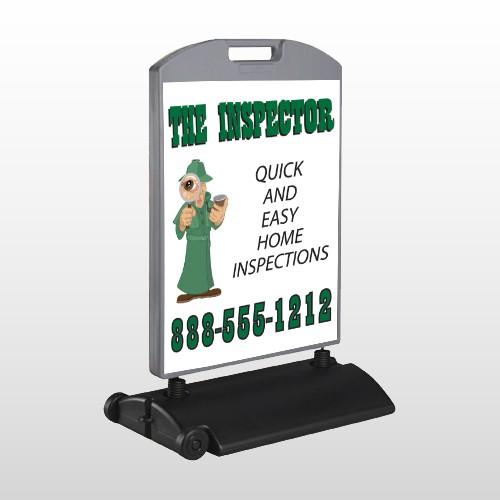 Inspector 245 Wind Frame Sign