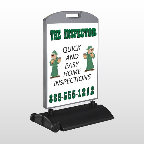 Inspector 361Wind Frame Sign