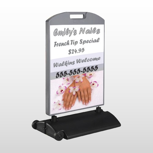 Nails 295 Wind Frame Sign