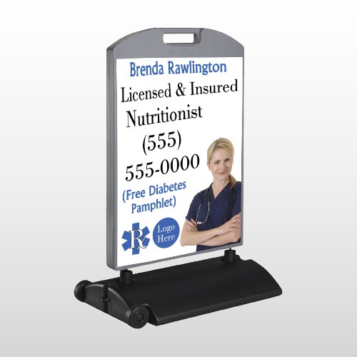 Nutritionist 46 Wind Frame Sign