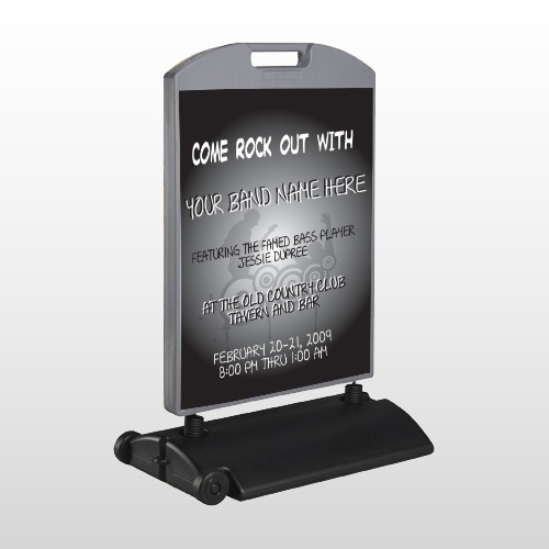 Silhouette Band 366 Wind Frame Sign