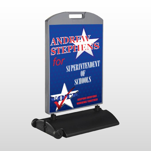 Superintendent 306 Wind Frame Sign