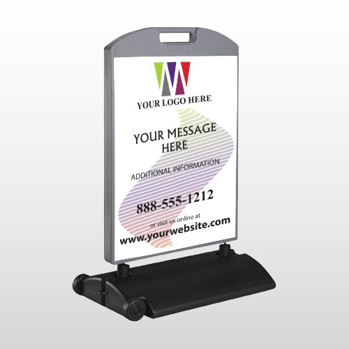 Triangles Wave 167 Wind Frame Sign