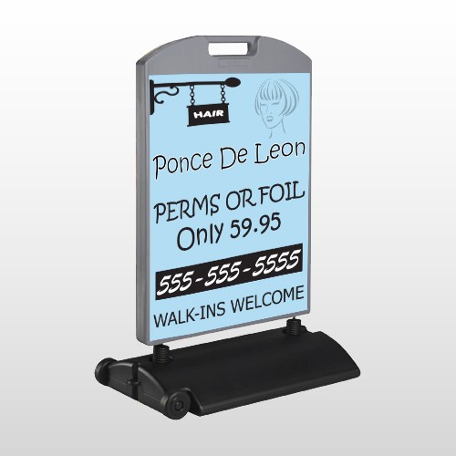 Woman Hair Sign 289 Wind Frame Sign