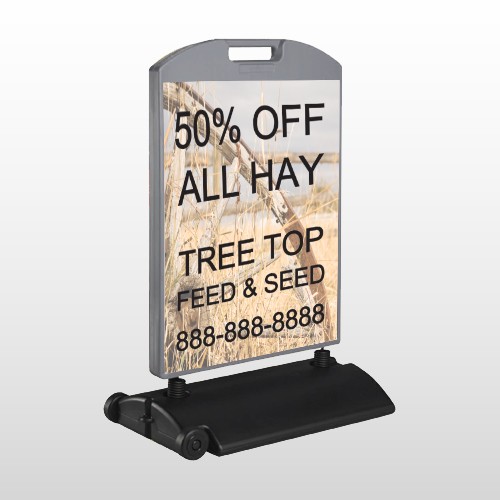 Wood Wheel 413 Wind Frame Sign