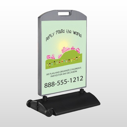 World Party Plan 520 Wind Frame Sign