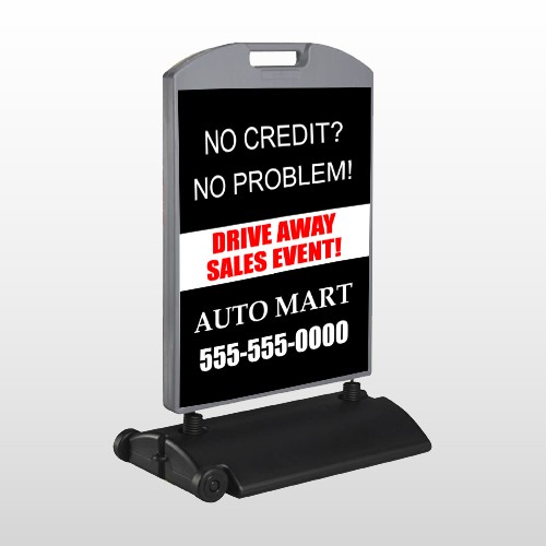 Auto Mart 114 Wind Frame Sign