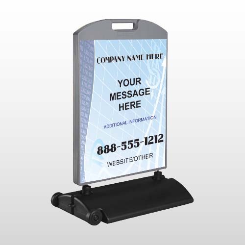 Finance Graph 175 Wind Frame Sign