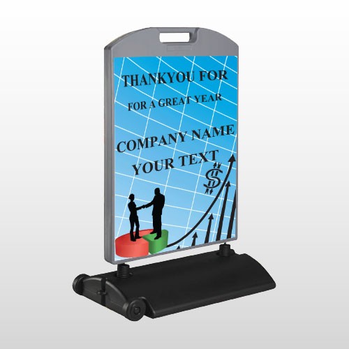 Pie Graph Arrows 05 Wind Frame Sign