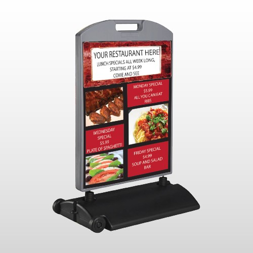 Restaurant Specials 370 Wind Frame Sign