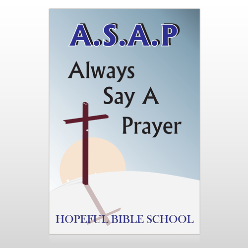 Sunrise Cross 164 Custom Sign