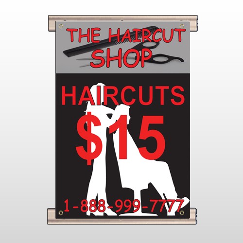 Haircut Scissor 644 Track Banner