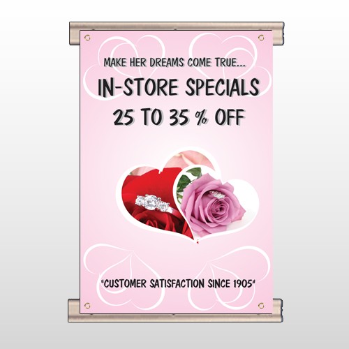 Pink Rose Hide Ring 400 Track Banner