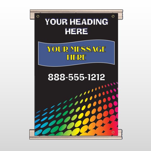 Rainbow Dots 143 Track Banner