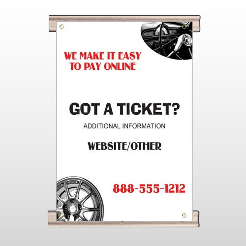 Steering Wheel 154 Track Banner