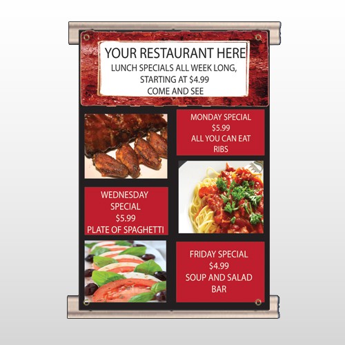 Restaurant Specials 370 Track Banner