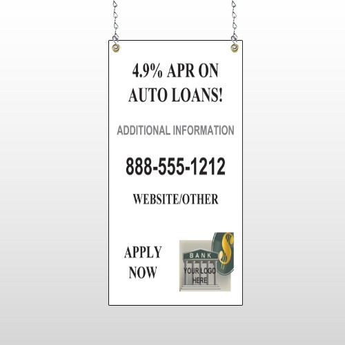 Auto Loan 155 Window Sign
