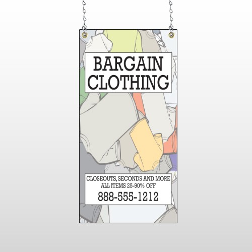 Bargain Bin 532 Window Sign