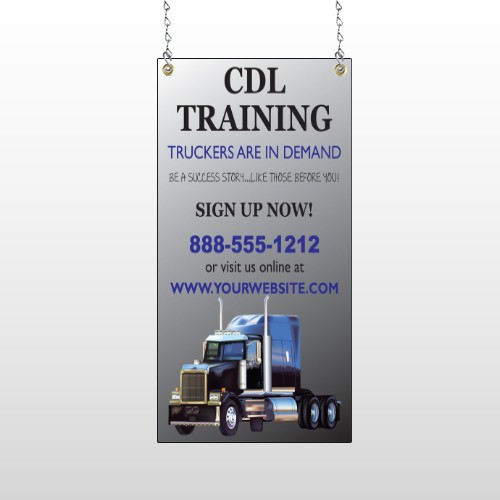 CDL Training 155 Window Sign