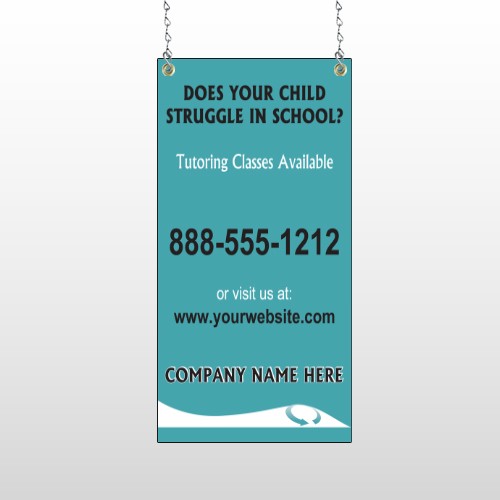 Classy Blue 160 Window Sign