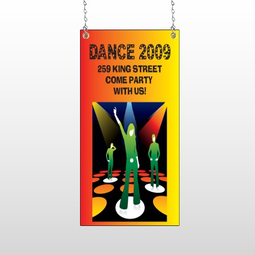 Dance Disco 518 Window Sign