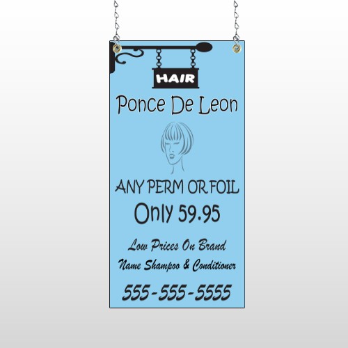 Hair 289 Window Sign