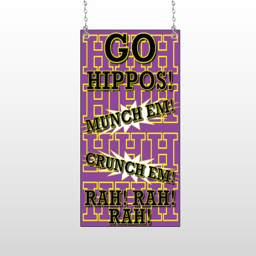 Hippos 45 Window Sign