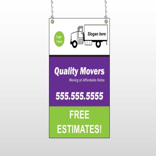 Moving Truck 293 Window Sign