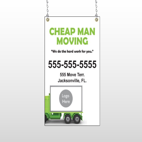 Moving 121 Window Sign