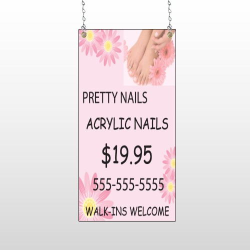 Nail Salon 291 Window Sign