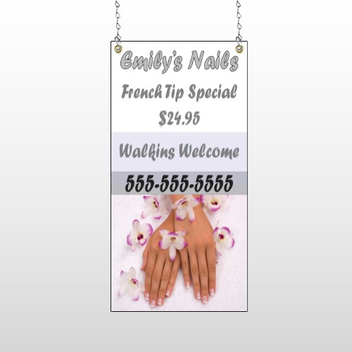 Nails 295 Window Sign