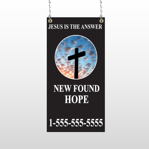 New Found Hope 01 Window Sign