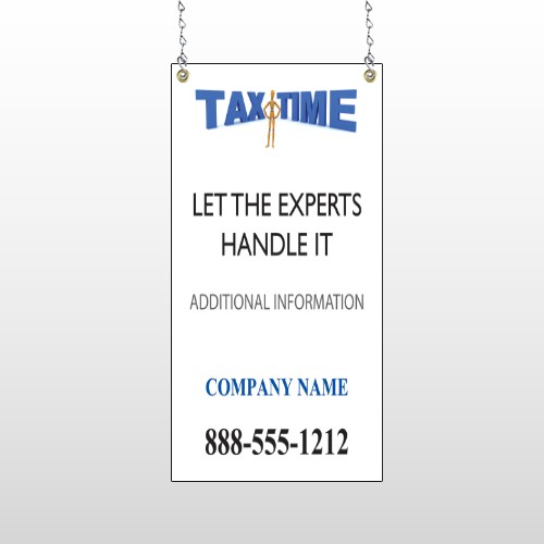 Tax Time 153 Window Sign