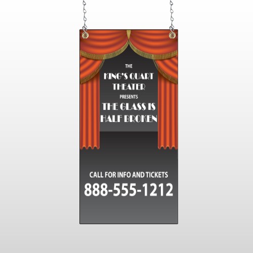 Theatre Curtains 521 Window Sign