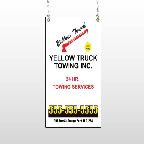 Towing 125 Window Sign